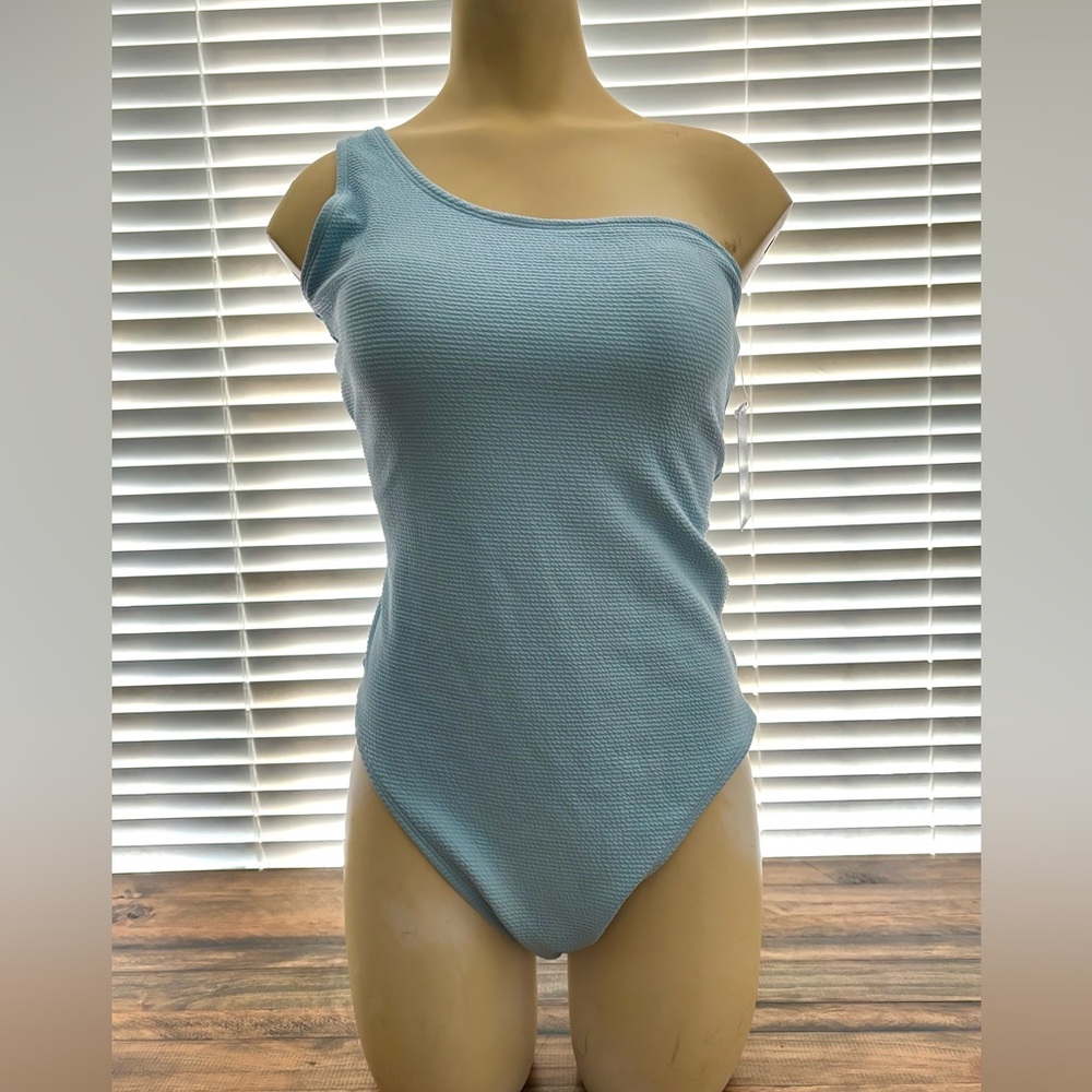 Old Navy Textured Light Blue Swimsuit